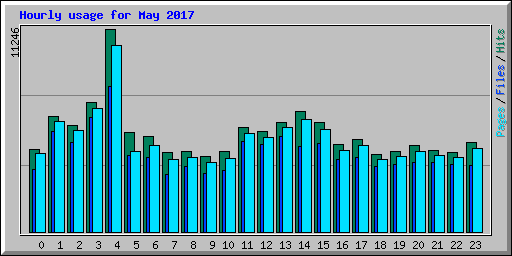 Hourly usage for May 2017